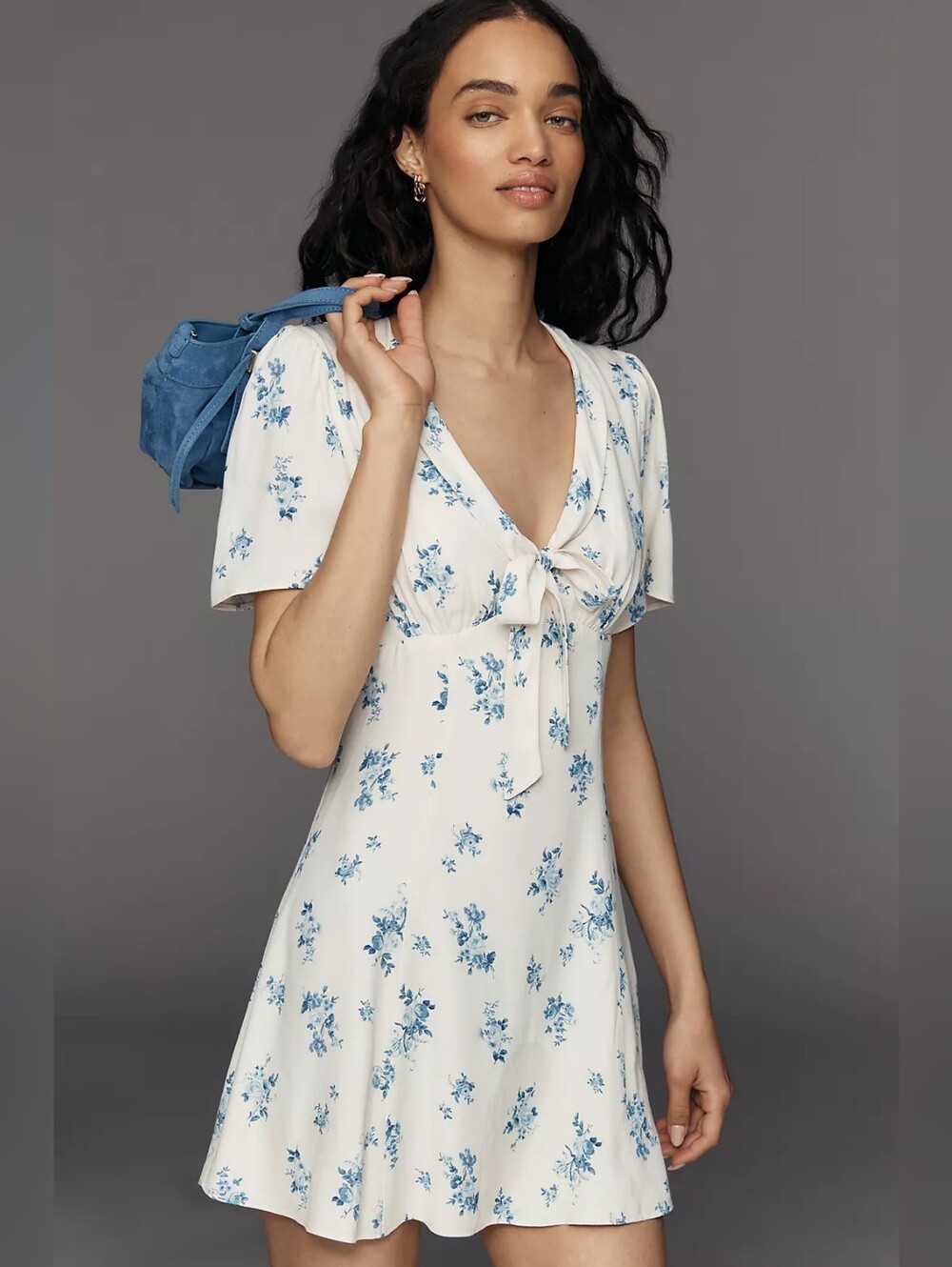 NWT Reformation X Anthropologie Tyra Mini Dress In 12
